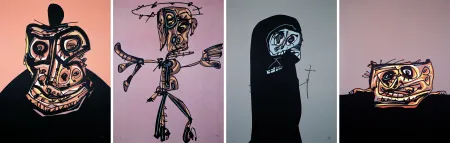 Lithografie Saura - Retrato de Felipe II, Crucifixión, El perro de Goya, Doña Jerónima de la Fuente