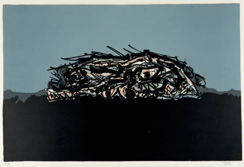 Lithografie Saura - Retrato imaginario de Goya