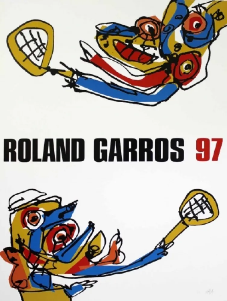 Zeefdruk Saura - Roland Garros 97