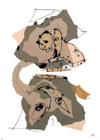 Lithografie Saura - Sans titre