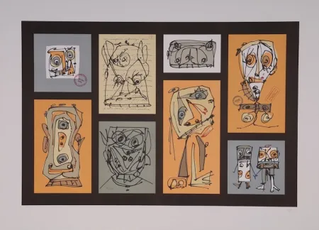 Lithografie Saura - Serie abierta VI