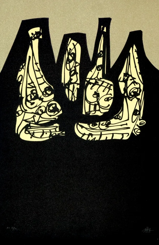 Lithografie Saura - Si, Mi, La, Ré