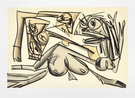 Lithografie Saura - Tagebücher Kafka 1