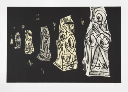 Lithografie Saura - Tagebücher Kafka 2