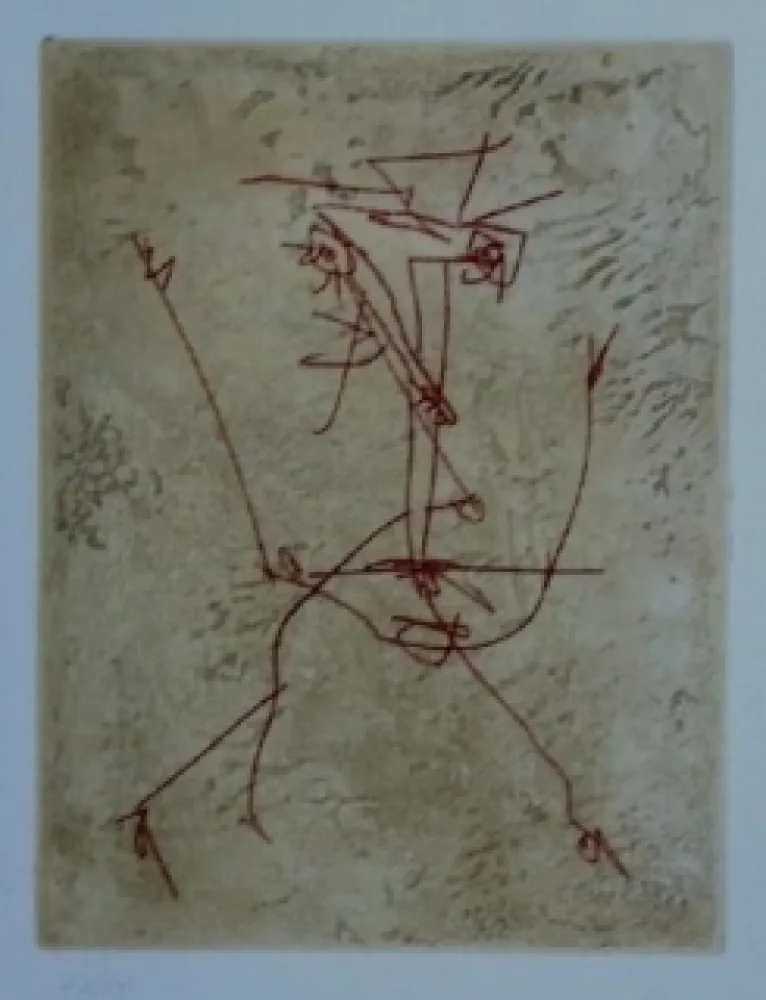 Ets En Aquatint Saura - Tête