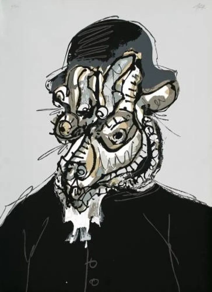 Zeefdruk Saura - The King