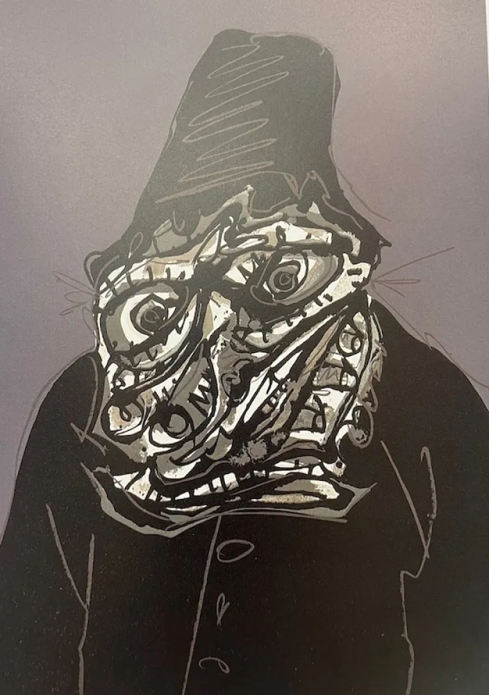 Zeefdruk Saura - The King II