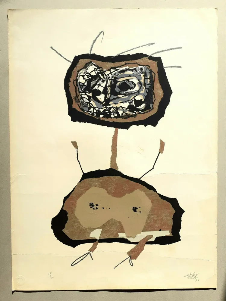 Zeefdruk Saura - Untitled