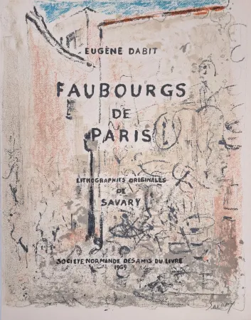 Lithografie Savary - Faubourgs de Paris