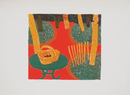 Lithografie Savin  - Le Jardin