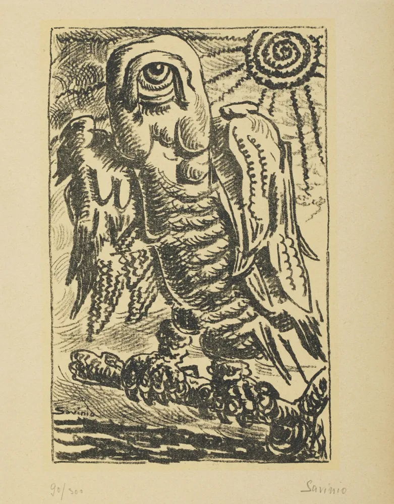 Lithografie Savinio - Alberto Savinio (1891–1952) - Da la nostra anima - Lithograph on paper - 1944