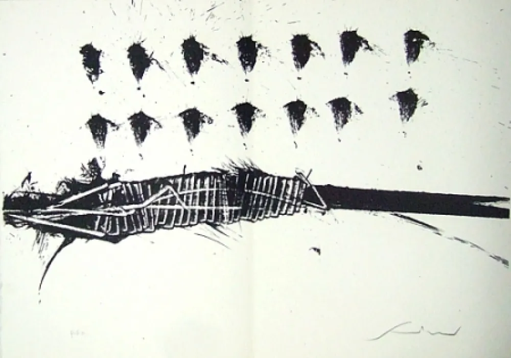 Lithografie Scanavino - A mezzo della notte