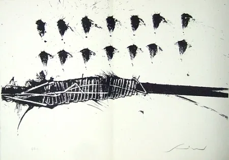 Lithografie Scanavino - A mezzo della notte