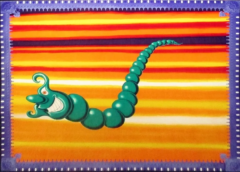 Zeefdruk Scharf - Jade Pea God