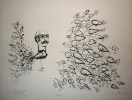 Lithografie Scharf - The leader