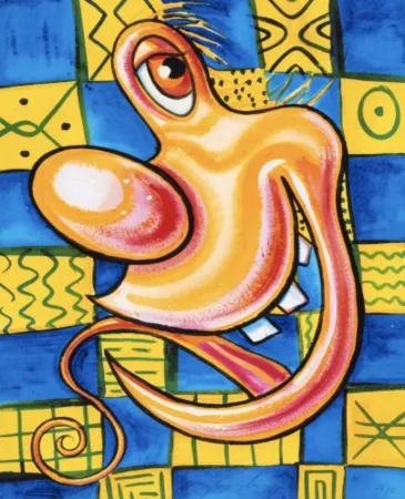 Multiple Scharf - Untitled (Grinning Whimsy)