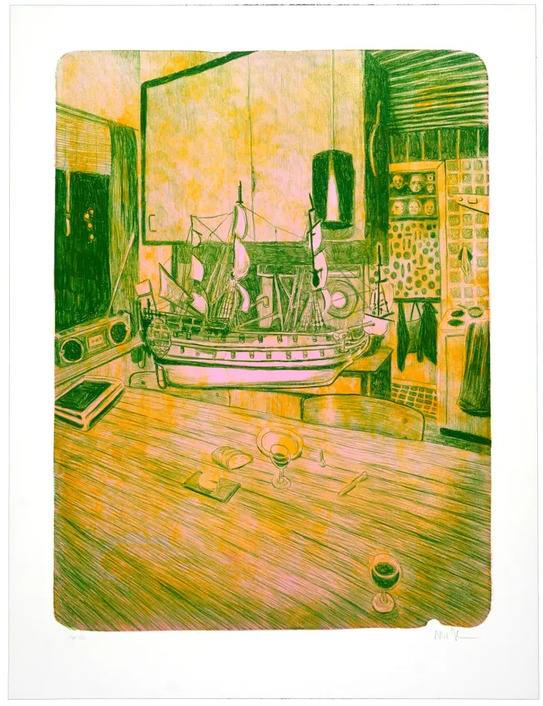 Lithografie Schelde - Kitchen