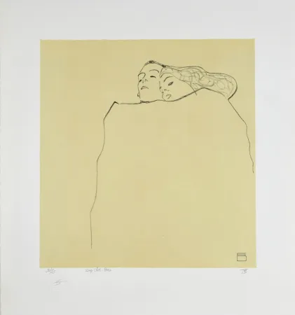 Lithografie Schiele - Couple Endormi, 1909 | Sleeping Couple, 1909