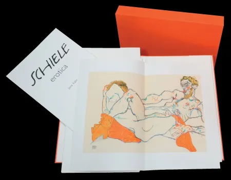 Lithografie Schiele - EROTICA - Signé au crayon par / Hand-signed in pencil by JANE KALLIR
