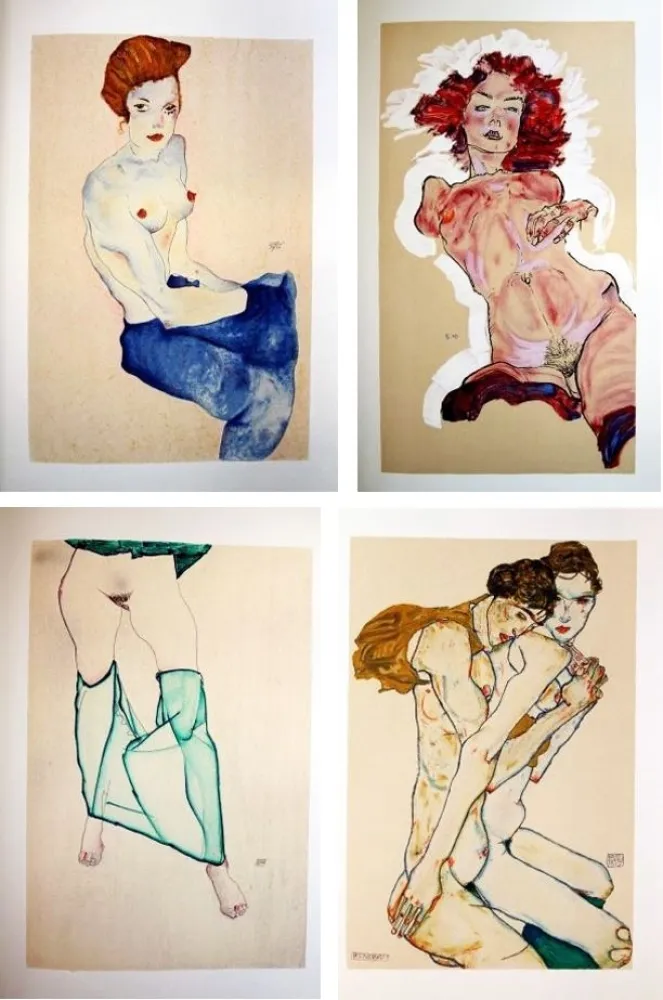 Geïllustreerd Boek Schiele - Jane Kallir. SCHIELE EROTICA. 20 LITHOGRAPHIES. Le porfolio complet (Anthèse 2007)