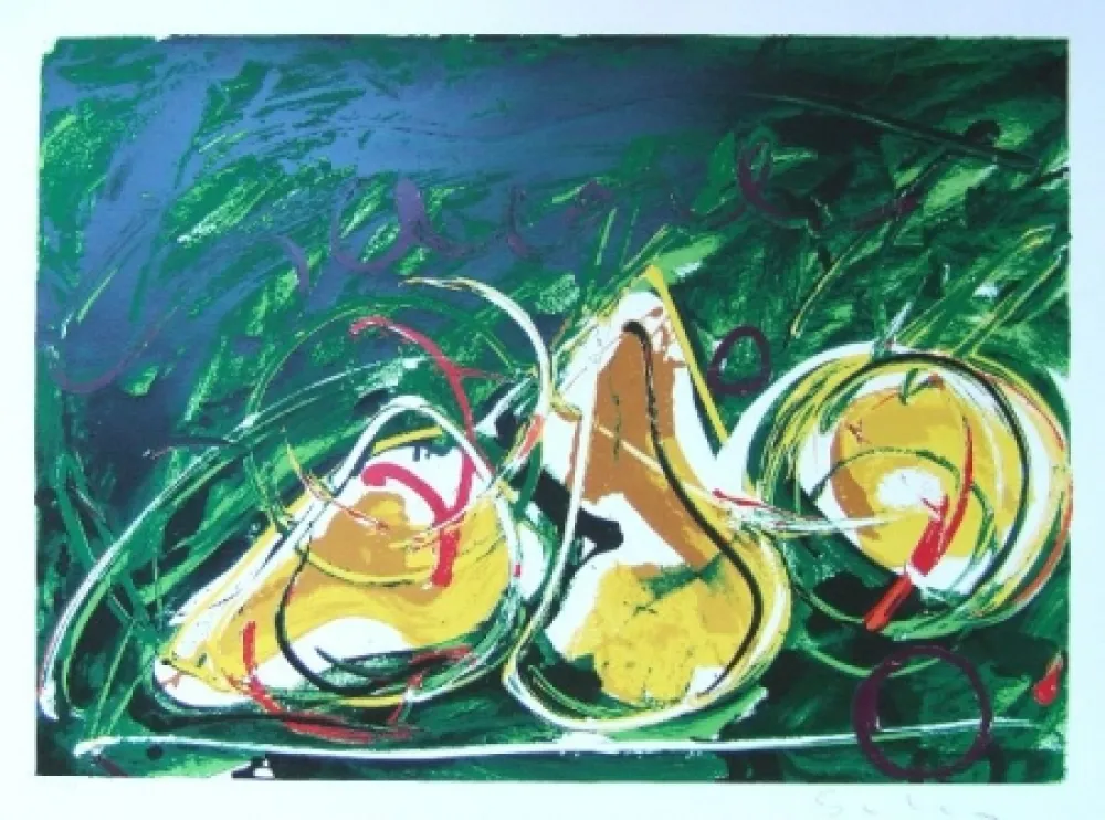 Zeefdruk Schifano - Apple