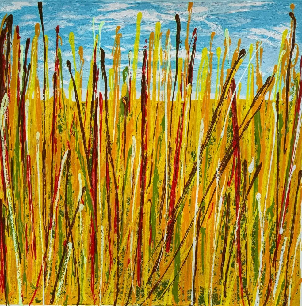 Zeefdruk Schifano - Campo di grano