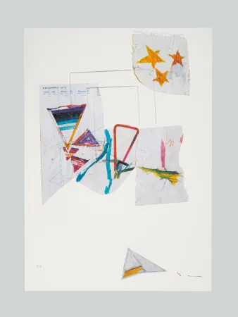 Lithografie Schifano - Composizione