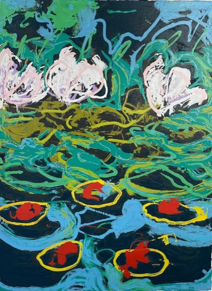 Zeefdruk Schifano - Gigli d'acqua