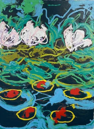 Zeefdruk Schifano - Gigli d'acqua