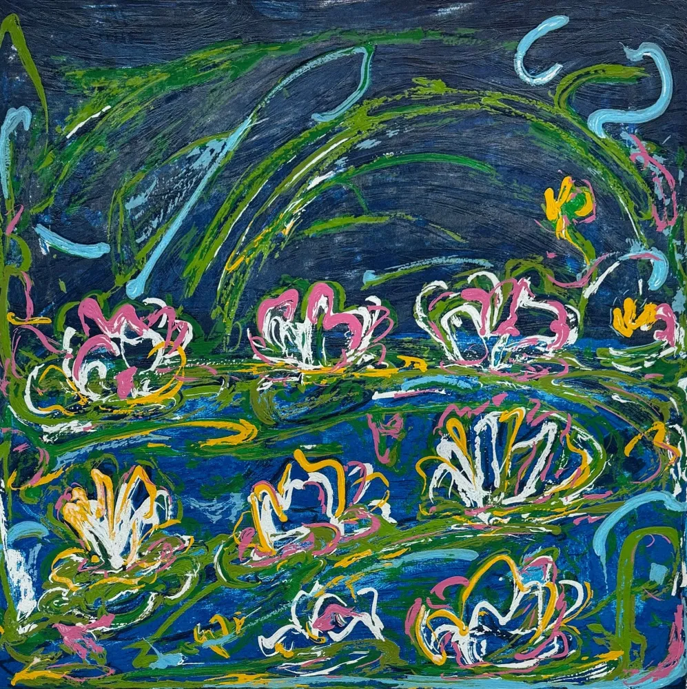 Zeefdruk Schifano - Gigli d'acqua