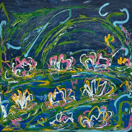 Zeefdruk Schifano - Gigli d'acqua