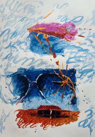 Zeefdruk Schifano - Impressione astratta