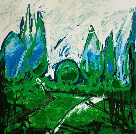 Zeefdruk Schifano - In fondo