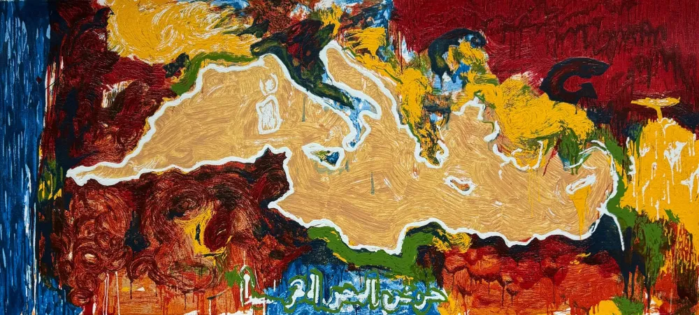 Zeefdruk Schifano - Mar Mediterraneo