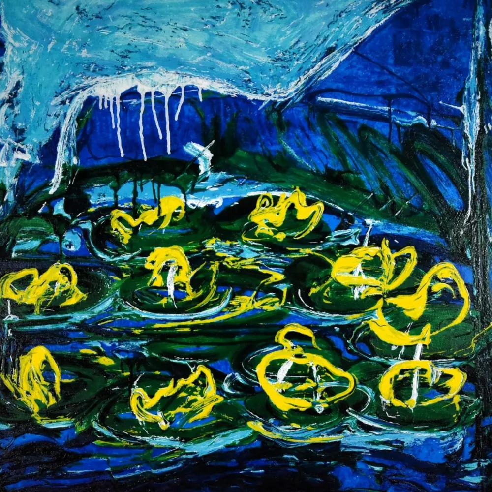 Lithografie Schifano - Mario Schifano (1934–1998) - Acquatico - Enamel screen printing - 1988