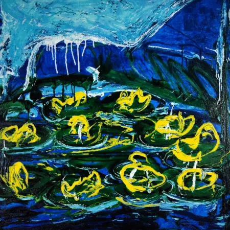 Lithografie Schifano - Mario Schifano (1934–1998) - Acquatico - Enamel screen printing - 1988