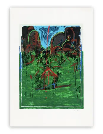 Zeefdruk Schifano - Mario Schifano (1934–1998) - Casetta - Enamel screen printing - 1993