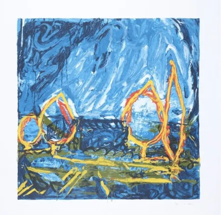 Zeefdruk Schifano - Mario Schifano (1934–1998) - Esterno - Enamel screen printing - 1996