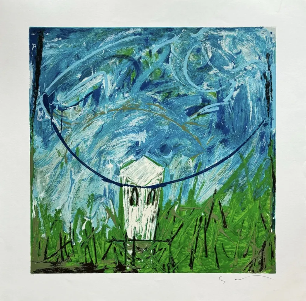 Zeefdruk Schifano - Mario Schifano (1934–1998) - Grand'angolo - Enamel screen printing - 1988