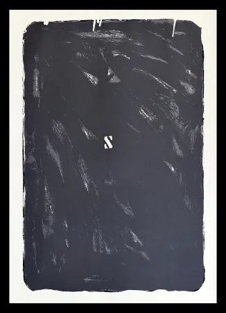 Lithografie Schifano - Mario Schifano (1934–1998) - Monochrome - Materic serigraphy with enamels on cardboard - 1975