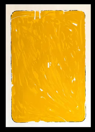 Zeefdruk Schifano - Mario Schifano (1934–1998) - Monochrome - Materic serigraphy with enamels on cardboard - 1975