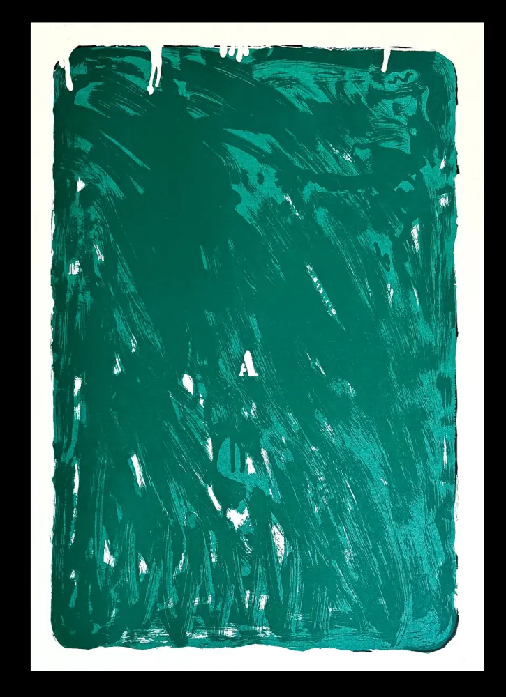 Zeefdruk Schifano - Mario Schifano (1934–1998) - Monochrome - Materic serigraphy with enamels on cardboard - 1975