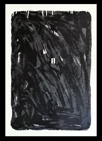 Zeefdruk Schifano - Mario Schifano (1934–1998) - Monochrome - Materic serigraphy with enamels on cardboard - 1975