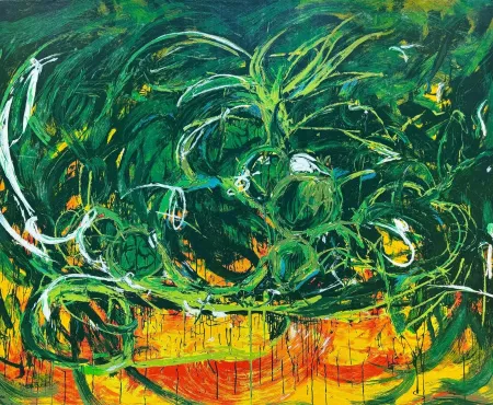 Zeefdruk Schifano - Mario Schifano (1934–1998) – Natura – Enamel screen printing, 38-colour printing on Magnani di Pescia paper – 1988