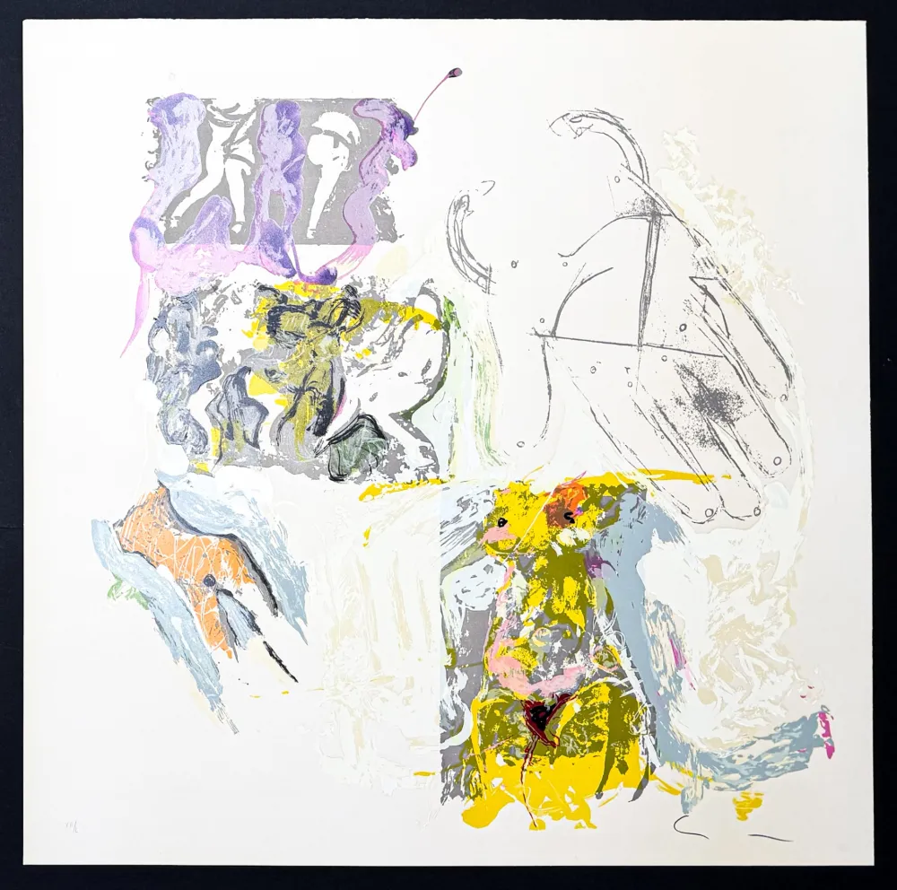 Lithografie Schifano - Mario Schifano (1934–1998) – Sensuale – Lithograph with screen printing on paper – 1988