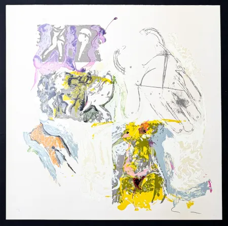 Lithografie Schifano - Mario Schifano (1934–1998) – Sensuale – Lithograph with screen printing on paper – 1988