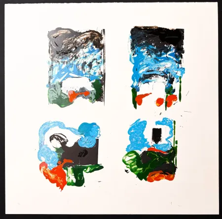 Lithografie Schifano - Mario Schifano (1934–1998) - Vedute interrotte - Lithograph with screen printing on paper - 1988