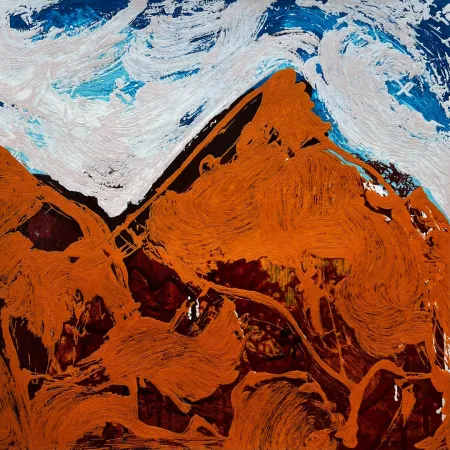 Zeefdruk Schifano - Montagna