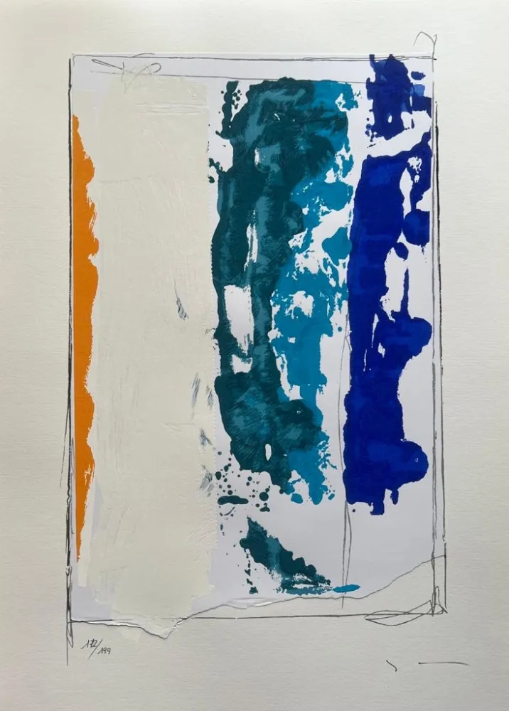 Zeefdruk Schifano - Paesaggio anemico