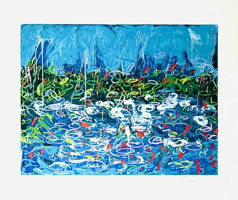 Zeefdruk Schifano - Tela francese